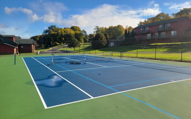 Tennis court upclose
