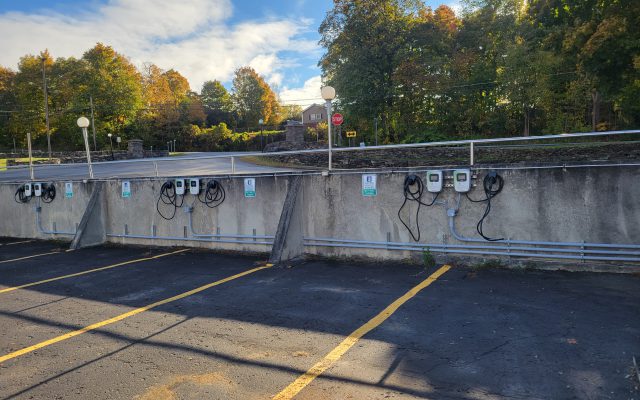 Multiple charging stations at the Stone Fence Resort